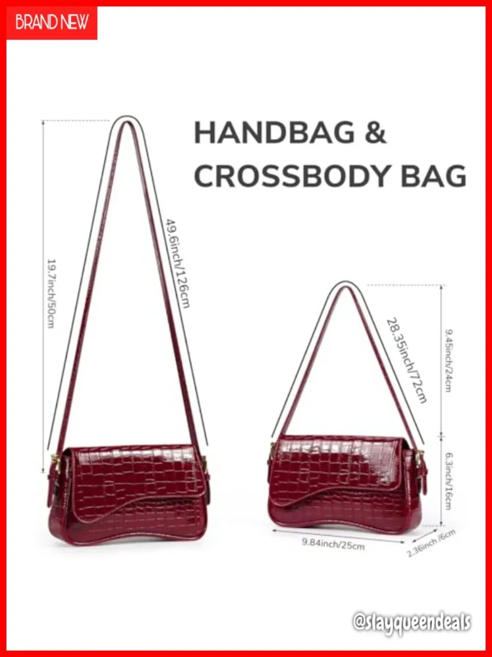 PU Leather Hobo Bag Y2K Crossbody Clutch with 2 Adjustable Straps Saddle Purse